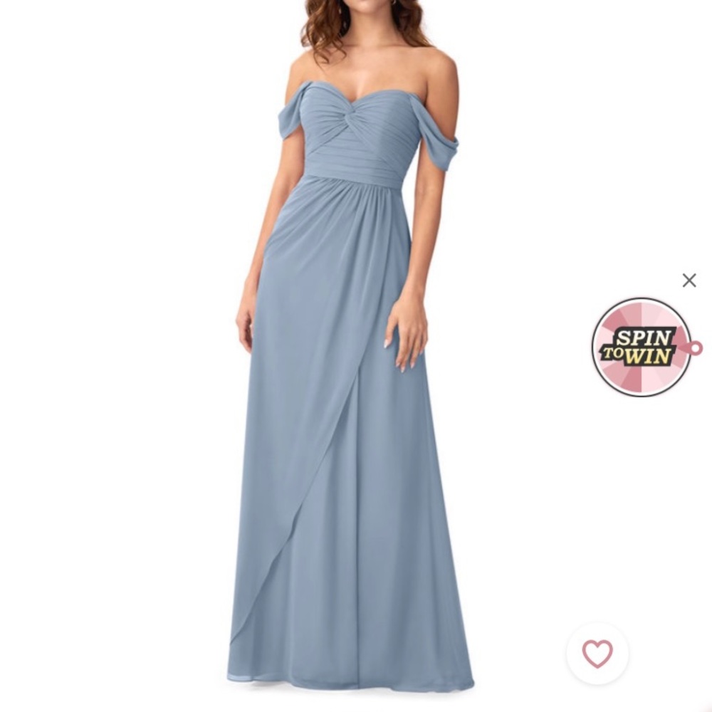 AZAZIE dusty blue dress